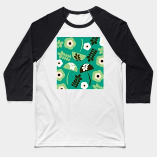 Mushrooms and flowers Baseball T-Shirt